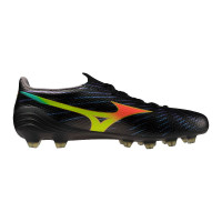 Mizuno Alpha III Elite Gras Football Boots (FG) Black Lava Orange