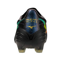 Mizuno Alpha III Elite Gras Football Boots (FG) Black Lava Orange