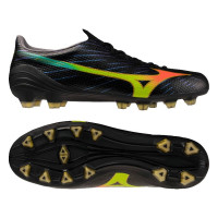 Mizuno Alpha III Pro Gras Football Boots (FG) Black Lava Orange