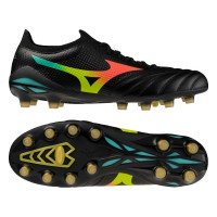 Mizuno Morelia Neo V Beta Pro Grass Football Boots (FG) Black Lava Orange
