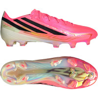 adidas F50 Hyperfast Elite Gras Voetbalschoenen (FG) Felroze Zwart Goud Wit
