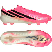 adidas F50 Hyperfast Pro Gras Voetbalschoenen (FG) Felroze Zwart Goud Wit