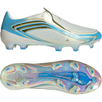 adidas F50 Messi Elite Gras Voetbalschoenen (FG) Wit Lichtblauw Goud