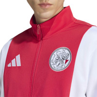 adidas Ajax Anthem Trainingsjack 2026-2027 Rood Wit
