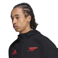 adidas Arsenal Tiro Travel Training Jacket 2026-2027 Black Red