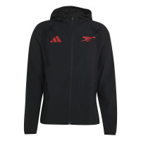 adidas Arsenal Tiro Travel Tracksuit 2026-2027 Black Red
