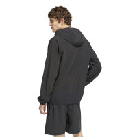adidas Tech Essential Woven Trainingspak Zwart Zilver