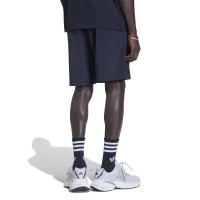 adidas Tech Trefoil Essential Woven Training Short Dark Blue Silver