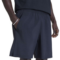 adidas Tech Trefoil Essential Woven Training Short Dark Blue Silver