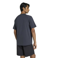 adidas Tech Trefoil Essential T-Shirt Dark Grey Silver