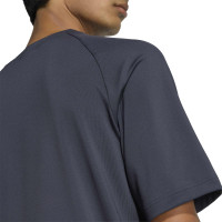 adidas Tech Trefoil Essential T-Shirt Dark Grey Silver