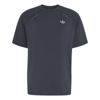 adidas Tech Trefoil Essential T-Shirt Dark Grey Silver
