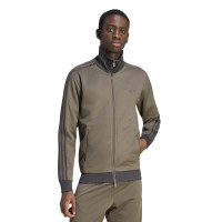 adidas Classic Trainingspak Full-Zip Donkerbruin Donkergrijs