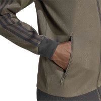 adidas Classic Trainingspak Full-Zip Donkerbruin Donkergrijs