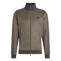 adidas Classic Trainingsjack Donkerbruin Donkergrijs