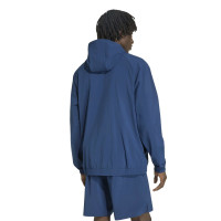 adidas Tech Essential Woven Trainingspak Donkerblauw Zilver