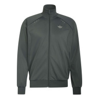 adidas Tech Essential Trainingspak Donkergroen Grijs
