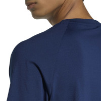 adidas Tech Trefoil Essential T-Shirt Donkerblauw Zilver