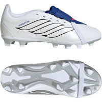 adidas Predator Club FT Gazon Naturel Artificiel Chaussures de Foot (MG) Détails Blanc Argenté Bleu Rouge