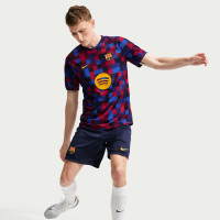 Nike FC Barcelona Pre-Match Trainingsshirt 2026-2027 Rood Donkerblauw Geel