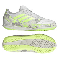 adidas Top Sala Competition II Zaalvoetbalschoenen (IN) Kids Lichtgrijs Lichtgroen Lime