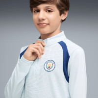 PUMA Manchester City Training sweater 1/4-Zip 2026-2027 Kids Light Blue Dark Blue
