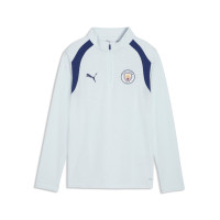 PUMA Manchester City Training sweater 1/4-Zip 2026-2027 Kids Light Blue Dark Blue