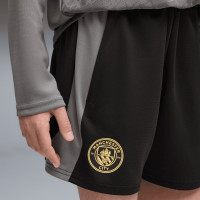 PUMA Manchester City Training Short 2026-2027 Kids Black Dark Grey Gold