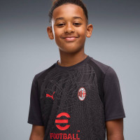 PUMA AC Milan Training Shirt 2026-2027 Kids Dark Grey Red