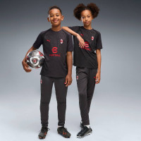 PUMA AC Milan Training Shirt 2026-2027 Kids Dark Grey Red