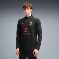 PUMA AC Milan Tracksuit 1/4-Zip 2026-2027 Dark Grey Red