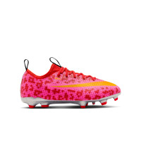Nike Mercurial Vapor 17 Academy x LEGO® Gras Voetbalschoenen (FG) Kids Rood Roze Oranje