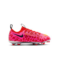Nike Mercurial Vapor 17 Academy x LEGO® Gras Voetbalschoenen (FG) Kids Rood Roze Oranje