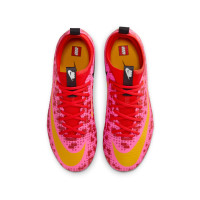Nike Mercurial Vapor 17 Academy x LEGO® Gras Voetbalschoenen (FG) Kids Rood Roze Oranje