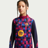 Nike FC Barcelona Strike Pre-Match Training sweater 1/4-Zip 2026-2027 Kids Red Dark Blue Yellow