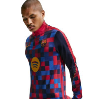 Nike FC Barcelona Strike Pre-Match Training sweater 1/4-Zip 2026-2027 Red Dark Blue Yellow