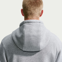 Nike Paris Saint-Germain Club Sportswear Hoodie 2026-2027 Grijs Zwart Donkerblauw