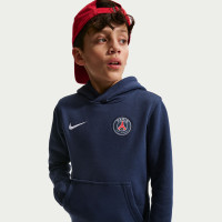 Nike Paris Saint-Germain Club Fleece Tracksuit Hooded 2026-2027 Kids Dark Blue White