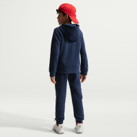 Nike Paris Saint-Germain Club Fleece Tracksuit Hooded 2026-2027 Kids Dark Blue White