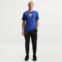 Nike Chelsea Tech Fleece Joggingbroek 2026-2027 Zwart Goudgeel