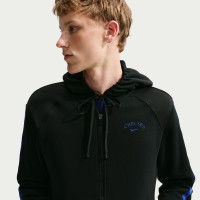 Nike Chelsea City Side Fleece Tracksuit Hooded 2026-2027 Black Dark Blue