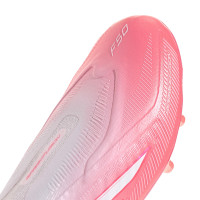 adidas F50 Sparkfusion Elite Veterloze Gras / Kunstgras Voetbalschoenen (MG) Dames Roze Wit
