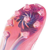 adidas F50 Sparkfusion Elite Veterloze Gras / Kunstgras Voetbalschoenen (MG) Dames Roze Wit