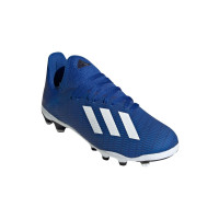 adidas X 19.3 Gras / Kunstgras Voetbalschoenen (MG) Kids Blauw Wit Zwart