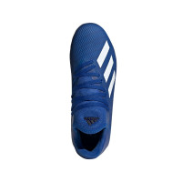 adidas X 19.3 Gras / Kunstgras Voetbalschoenen (MG) Kids Blauw Wit Zwart