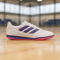 adidas Super Sala III Indoor Football Boots (IN) White Purple Pink
