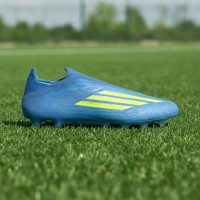 adidas F50 Elite Laceless Artificial Grass Football Boots (AG) Blue Neon Yellow