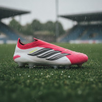 adidas Predator Elite Veterloze IJzeren-Nop Voetbalschoenen (SG) Rood Wit Zwart Geel