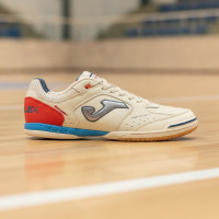 Joma Top Flex Indoor Football Boots (IN) Beige Blue Bright Red Silver