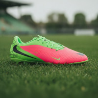 Nike Phantom 6 Low Haaland Academy Grass/Artificial Grass Football Boots (MG) Bright Green Red Black